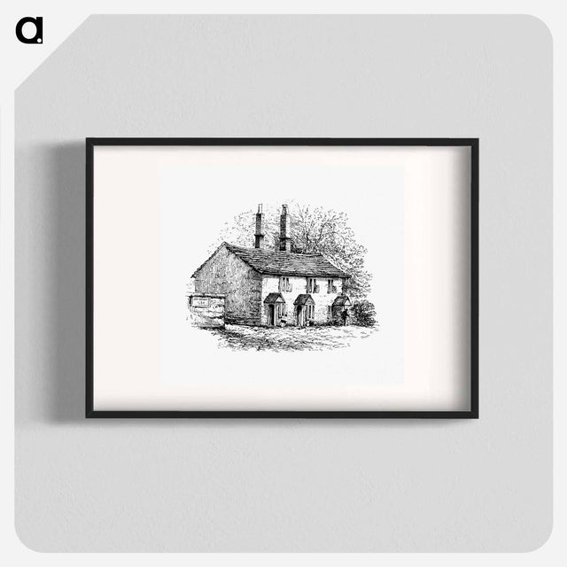 アートポスター-Rustic House from The Old-Church Clock
 - 大英図書館 Poster.