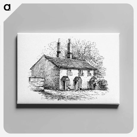 アートパネル-Rustic House from The Old-Church Clock
 - 大英図書館 Canvas.