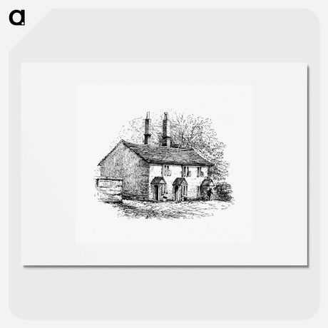 アートポスター-Rustic House from The Old-Church Clock
 - 大英図書館 Poster.