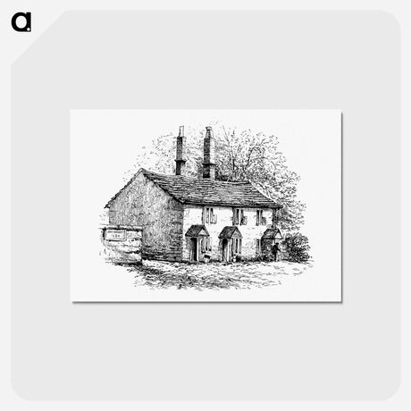 アートポストカード-Rustic House from The Old-Church Clock
 - 大英図書館 Postcard.