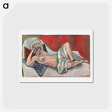 アートポストカード-Draped Nude - アンリ マティス Postcard.