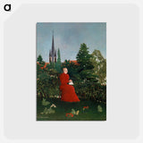 アートポストカード-Portrait of a Woman in a Landscape
 - バーンズ・コレクション Postcard.