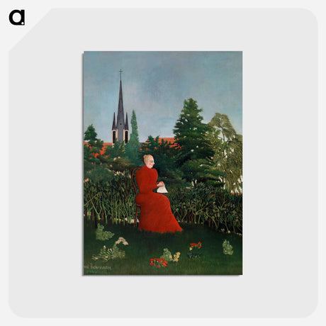 アートポストカード-Portrait of a Woman in a Landscape
 - バーンズ・コレクション Postcard.