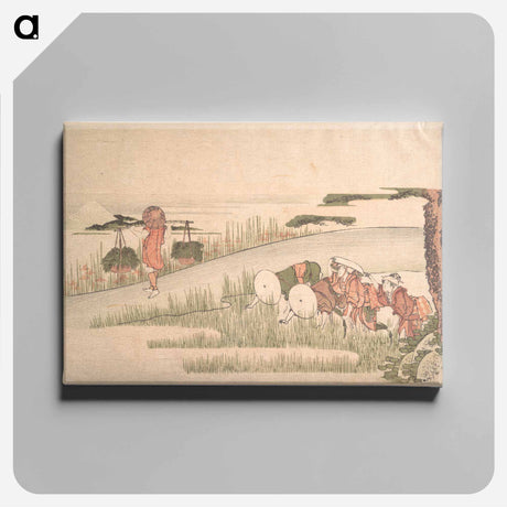 アートパネル-Spring in the Rice Fields - 葛飾 北斎 Canvas.