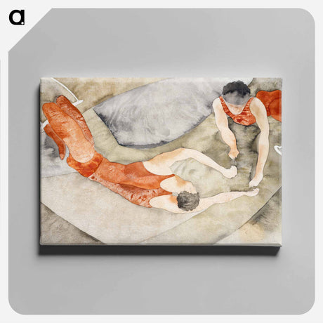 アートパネル-Two Trapeze Performers in Red
 - バーンズ・コレクション Canvas.