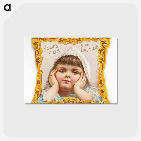 アートポストカード-Hood's Pills Cure Liver Ills
 - ボストン公共図書館 Postcard.