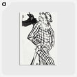 アートポストカード-Le Café-concert: Chanteur Americain
 - クリーブランド美術館 Postcard.