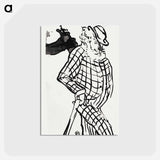 アートポストカード-Le Café-concert: Chanteur Americain
 - クリーブランド美術館 Postcard.
