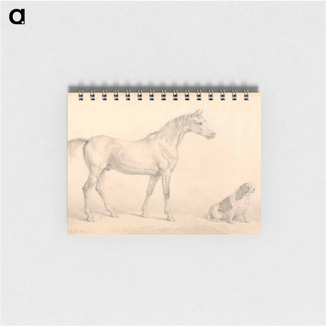 アートメモ帳-Portraits of a Gray Horse and a Black and White Spaniel
 - イェール大学アートギャラリー Memo.