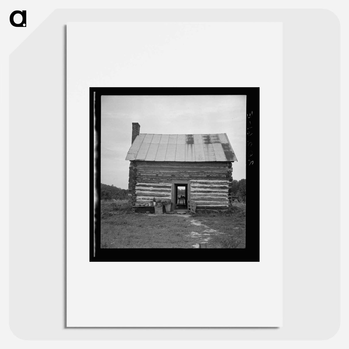 Untitled photo, possibly related to: Young sharecropper and his first child. Hillside Farm. Person County, North Carolina - Dorothea Lange Poster.