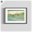 アートポスター-The Surface of the Lake at Misaka in Kai Province, from Thirty-Six Views of Mount Fuji - 葛飾 北斎 Poster.