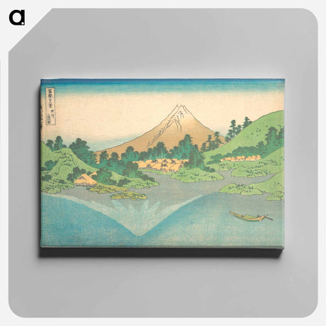 アートパネル-The Surface of the Lake at Misaka in Kai Province, from Thirty-Six Views of Mount Fuji - 葛飾 北斎 Canvas.