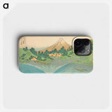 The Surface of the Lake at Misaka in Kai Province, from Thirty-Six Views of Mount Fuji - 葛飾 北斎 Phone Case.