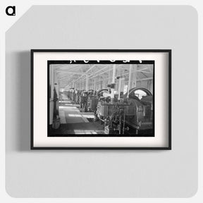 アートポスター-Diesel Engine Motor Plant Interior
 - ラッセル リー Poster.