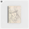 アートメモ帳-Self-Portrait, Full Face Looking Downwards to Right, Wearing a Top Hat
 - イェール大学アートギャラリー Memo.