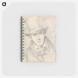 アートメモ帳-Self-Portrait, Full Face Looking Downwards to Right, Wearing a Top Hat
 - イェール大学アートギャラリー Memo.