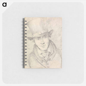 アートメモ帳-Self-Portrait, Full Face Looking Downwards to Right, Wearing a Top Hat
 - イェール大学アートギャラリー Memo.
