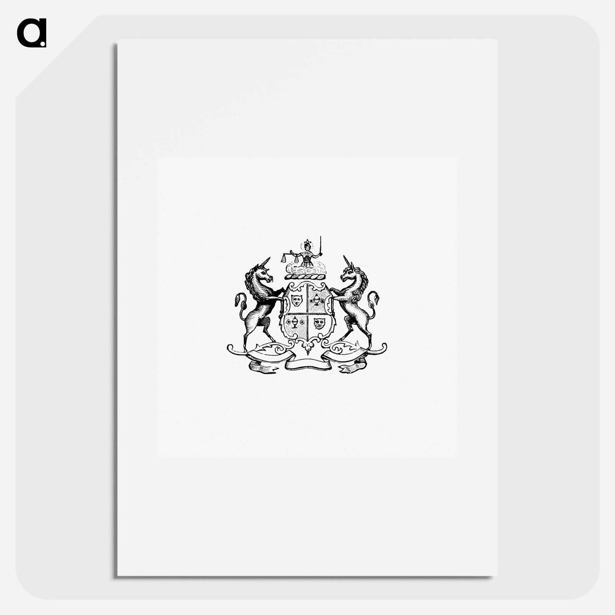 アートポスター-Coat of Arms from Jersey
 - 大英図書館 Poster.