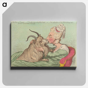 アートパネル-The Power of Beauty; - St. Cecillia Charming the Brute; - or - The Seduction of the Welch-Ambassador
 - イェール大学アートギャラリー Canvas.