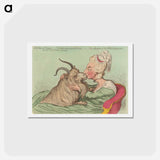 アートポストカード-The Power of Beauty; - St. Cecillia Charming the Brute; - or - The Seduction of the Welch-Ambassador
 - イェール大学アートギャラリー Postcard.