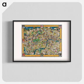 アートポスター-The Wonderground Map of London Town
 - ボストン公共図書館 Poster.
