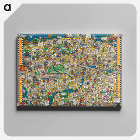 アートパネル-The Wonderground Map of London Town
 - ボストン公共図書館 Canvas.