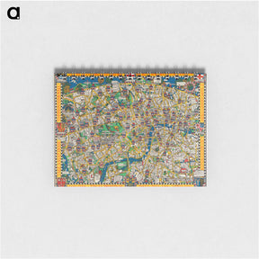 アートメモ帳-The Wonderground Map of London Town
 - ボストン公共図書館 Memo.