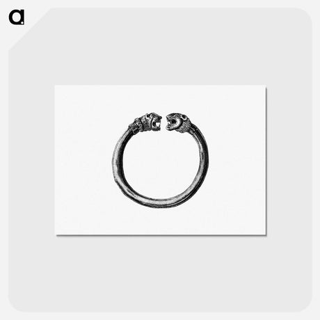 アートポストカード-Golden Bracelet from The Earth, Tricone of Universal Geography
 - 大英図書館 Postcard.