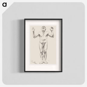 アートポスター-Nude Study of an Old Man
 - クリーブランド美術館 Poster.
