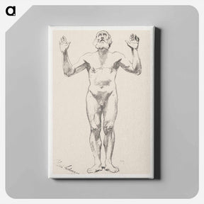 アートパネル-Nude Study of an Old Man
 - クリーブランド美術館 Canvas.