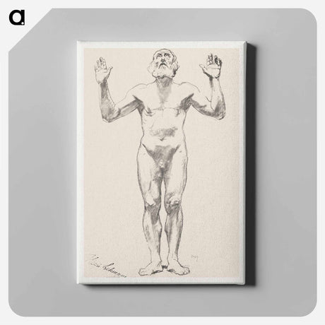 アートパネル-Nude Study of an Old Man
 - クリーブランド美術館 Canvas.