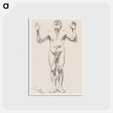 アートポストカード-Nude Study of an Old Man
 - クリーブランド美術館 Postcard.