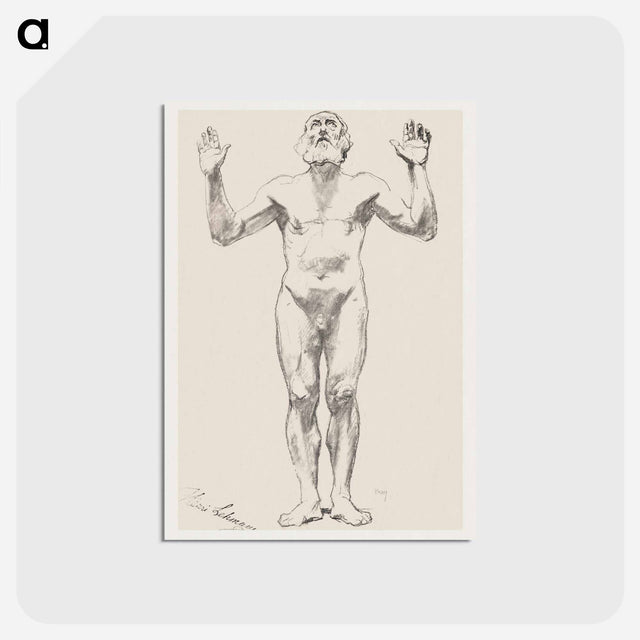 アートポストカード-Nude Study of an Old Man
 - クリーブランド美術館 Postcard.