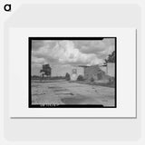 Bank at Fullerton, Louisiana - Dorothea Lange Poster.