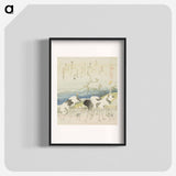 アートポスター-Hokusai's Herd Of Cranes - 葛飾 北斎 Poster.