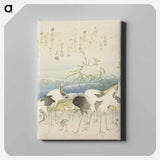 アートパネル-Hokusai's Herd Of Cranes - 葛飾 北斎 Canvas.