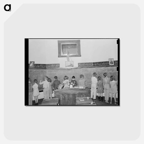 アートポストカード-Arithmetic Class
 - ラッセル リー Postcard.
