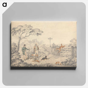 アートパネル-Retrieving a Rabbit
 - イェール大学アートギャラリー Canvas.