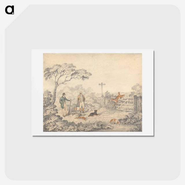 アートポストカード-Retrieving a Rabbit
 - イェール大学アートギャラリー Postcard.