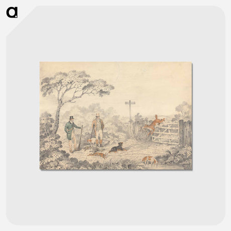 アートポストカード-Retrieving a Rabbit
 - イェール大学アートギャラリー Postcard.