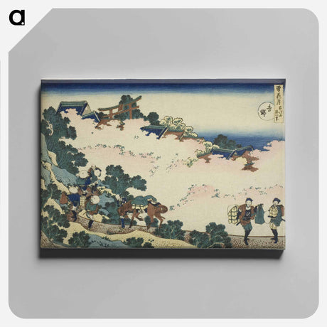 アートパネル-Hokusai's Cherry Blossoms at Yoshino - 葛飾 北斎 Canvas.