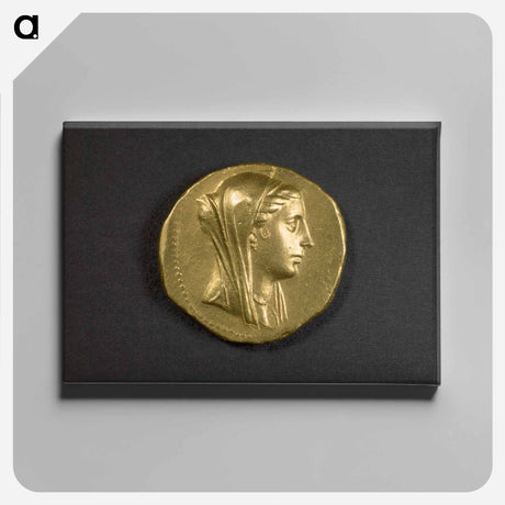 アートパネル-Oktodrachm with Bust of Berenike II
 - セントルイス美術館 Canvas.