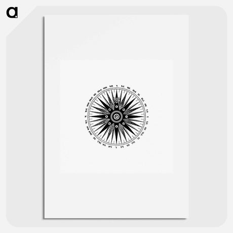 アートポスター-Compass from Four Thousand Miles Under Storm Sailing On.. Yacht Aldegonda.. With.. Illustrations, Etc
 - 大英図書館 Poster.