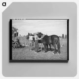 アートパネル-Branding the Calf
 - ラッセル リー Canvas.