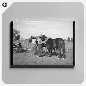 アートパネル-Branding the Calf
 - ラッセル リー Canvas.