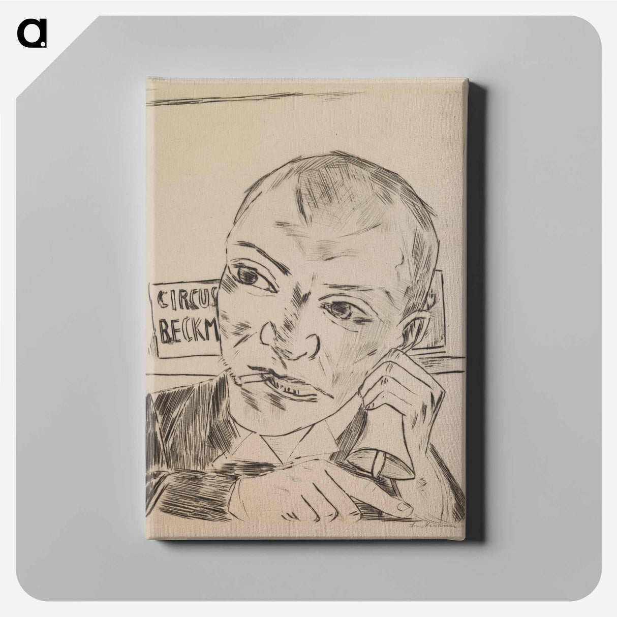 アートパネル-The Barker Self-Portrait
 - セントルイス美術館 Canvas.