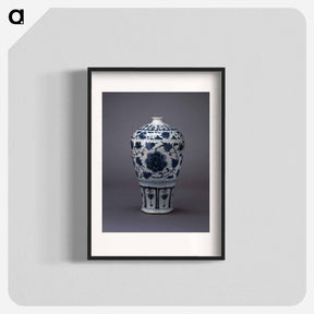アートポスター-Prunus Vase with Peony and Lotus Scrolls
 - セントルイス美術館 Poster.