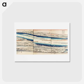 アートポストカード-The Sumida River in Snow
 - 歌川 広重 Postcard.