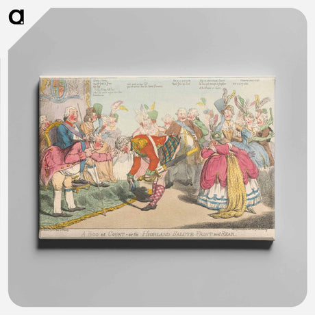 アートパネル-A Boo at Court - or The Highland Salute Front & Rear
 - イェール大学アートギャラリー Canvas.
