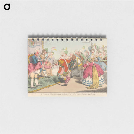 アートメモ帳-A Boo at Court - or The Highland Salute Front & Rear
 - イェール大学アートギャラリー Memo.